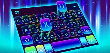 Sparkling Neon 3d Keyboard The