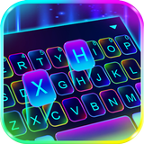 Sparkling Neon 3d Keyboard The icon