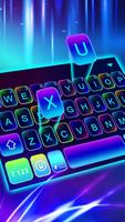 Sparkling Neon 3d Keyboard The poster