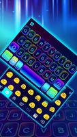 Tema Keyboard Sparkling Neon 3 screenshot 1