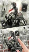 Thème de clavier Sparta Warrio capture d'écran 1