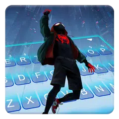 最新版、クールな Spider Man Miles のテーマキーボード アプリダウンロード