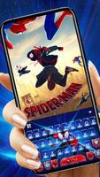 最新版、クールな Spider Man Spiderverse のテーマキーボード ポスター