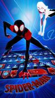 最新版、クールな Spider Man Spiderverse のテーマキーボード スクリーンショット 1