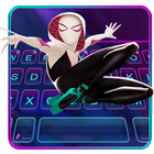 最新版、クールな Spider Gwen のテーマキーボード アイコン