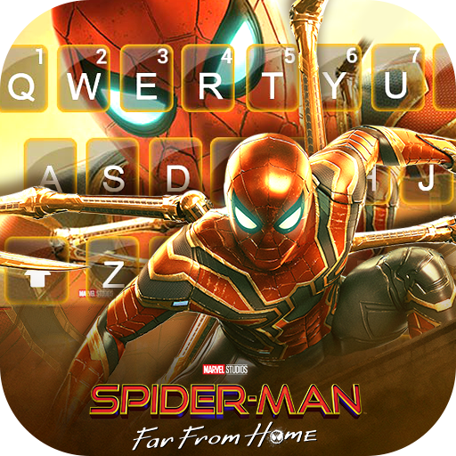 最新版、クールな Spiderman Far From Home のテーマキーボード