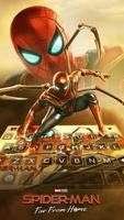 Spider-Man Iron Suit Keyboard Theme syot layar 1