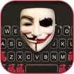 Split Horror Mask Keyboard Bac