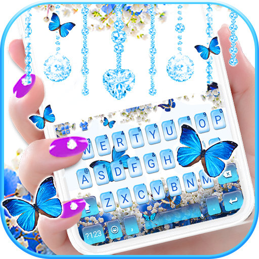 Spring Blue Butterfly Tema de 