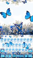 Spring Blue Butterfly 포스터