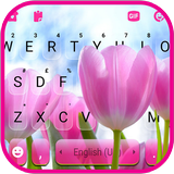 Fond de clavier Spring Tulips icône