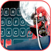 Sword Ninja Girl Keyboard Back