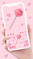 Fundo do Teclado Sweet Candy P Cartaz