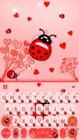 Tema Keyboard Sweet Ladybird poster