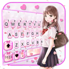 Sweet Pink Girl キーボード アプリダウンロード