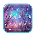 Starry Night Tree Keyboard Theme