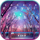 Starry Night Tree Tema de tecl APK