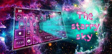 最新版、クールな Starry Space のテーマキーボー