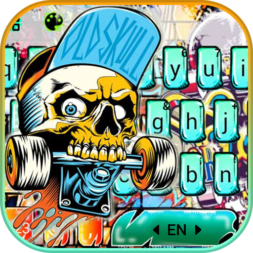 Skull Skate Graffiti 主題鍵盤