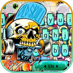 Skull Skate Graffiti キーボード アプリダウンロード