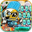 Skull Skate Graffiti Thema