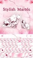 Pink Lovely Diamond Marble Key پوسٹر