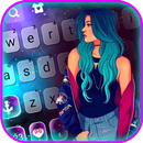 Stylish Girl Keyboard Backgrou APK