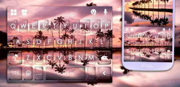 Summer Sunset Love Keyboard Th