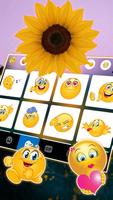 Tema Keyboard Sunflower imagem de tela 3
