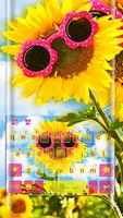 Sunglass Sunflower Plakat