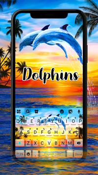 Sunset Dolphins poster