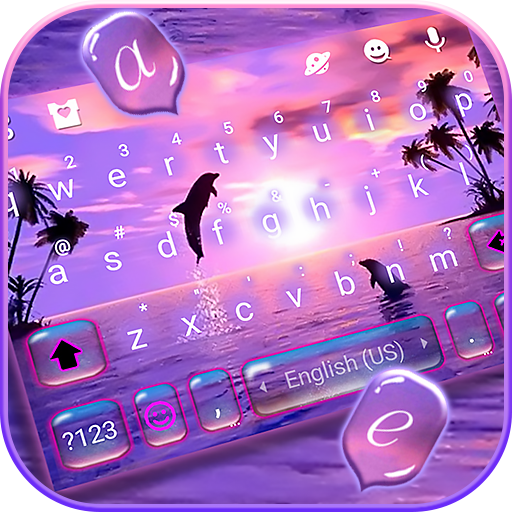 Tema Keyboard Sunset Sea Dolph