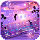 Sunset Sea Dolphin Tema de tec APK