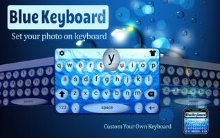 Simple Blue Keyboard poster