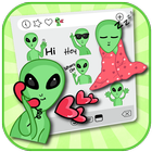 Autcollants Emoji Weird Aliens icône