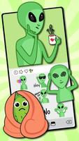 Stiker Emoji Weird Aliens poster