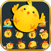 Yellow Chick Emoji Çıkartmaları