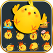 Yellow Chick Adesivos Emoji