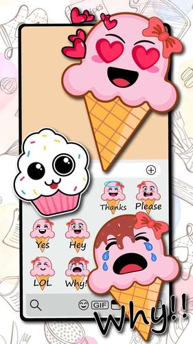 ملصقات ايموجي Yummy Ice Cream For Android Apk Download