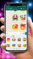 برنامه‌نما Adult Emoji Stickers for Chatting (Add Stickers) عکس از صفحه