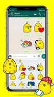 Baby Chicken Emoji Stickers poster