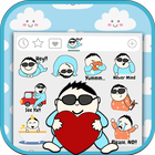 Autcollants Emoji Cool Baby icône