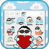Pelekat Emoji Cool Baby ikon