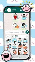 Pelekat Emoji Cool Baby syot layar 1