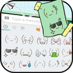 Cute Emoticons Adesivos Emoji