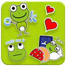 Cute Green Frog Emoji Stickers APK