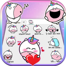 Cute Unicorn Blob Emoji Stickers APK