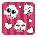 Cute Cupcakes Emoji Stickers APK