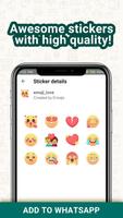 Emoji Love Stickers for Chatti captura de pantalla 1
