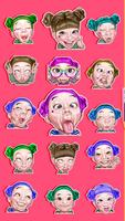 ملصقات ايموجي Funny Faces تصوير الشاشة 1